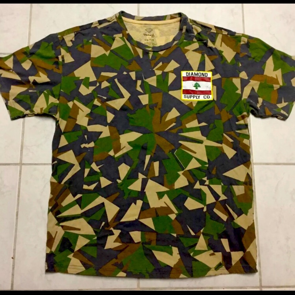 Diamond Supply Co. Simplicity Camo T-Shirt Sz L